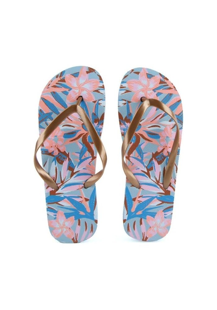 DAISO Botanical Beach Sandals - Pink, US 4-6/EU 35-38 - Image 1